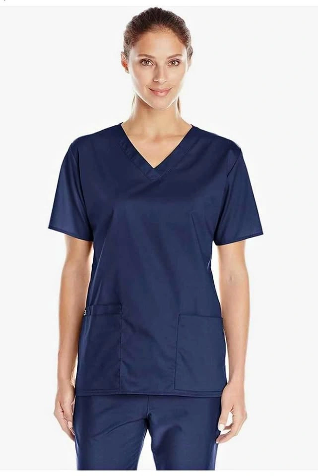 Brand New WonderWink Scrub Top - Women's Size M - Navy