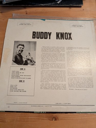 Buddy Knox LP Vinyl Roulette R-25003 1957 Rockabilly - photo 2