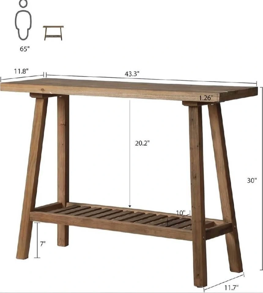 New in Box Reclaimed Wood Console Table 43.3" - photo 2