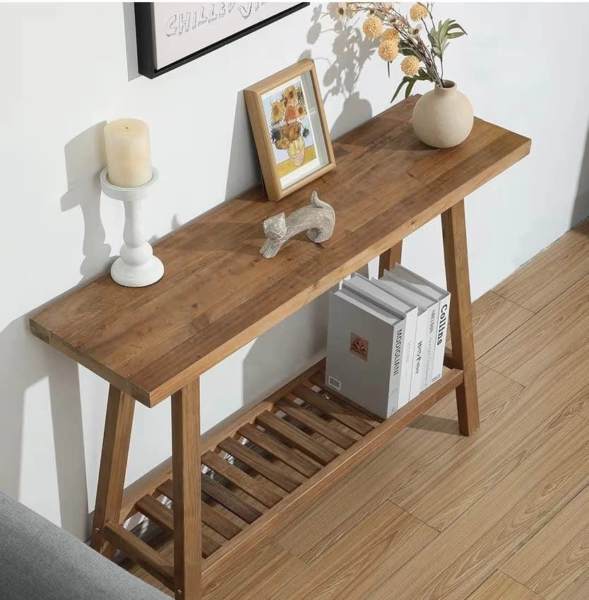 New in Box Reclaimed Wood Console Table 43.3" - photo 3