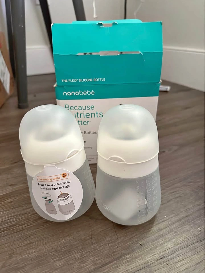 Nanobebe silicone baby bottles