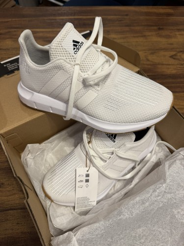 Size 4.5 Youth - Adidas Swift Run White Gum