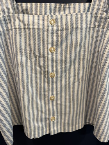 NWT Torrid Linen Striped Preppy Button Down Tank Plus Size 2X - photo 3