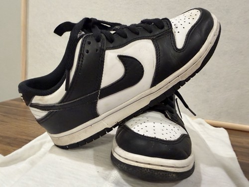 Nike Dunk Low Panda Black & White CW1590-100 Shoes Boys Size 4.5
