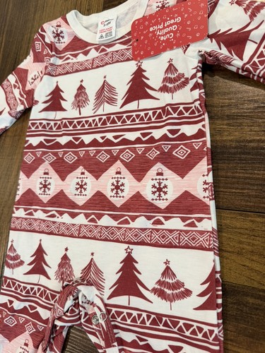 NWT Lot of 2 Baby Christmas Themed One Piece Long Sleeve Outfits - photo 4