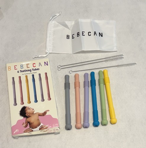Bebecan Teething Tubes Multicolor BPA Free Baby Toy Set - photo 2