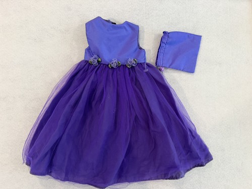 Handmade 18” Doll Clothes: Purple Shimmery Dress & Purse