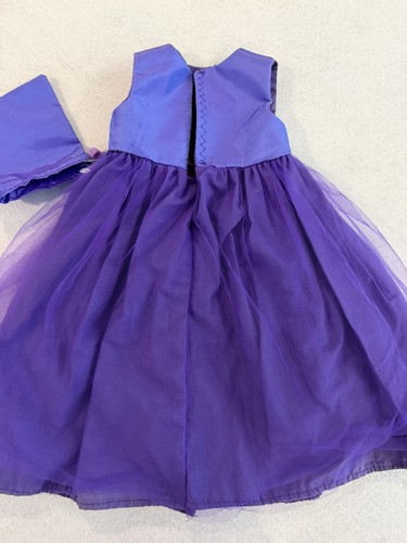 Handmade 18” Doll Clothes: Purple Shimmery Dress & Purse - photo 2