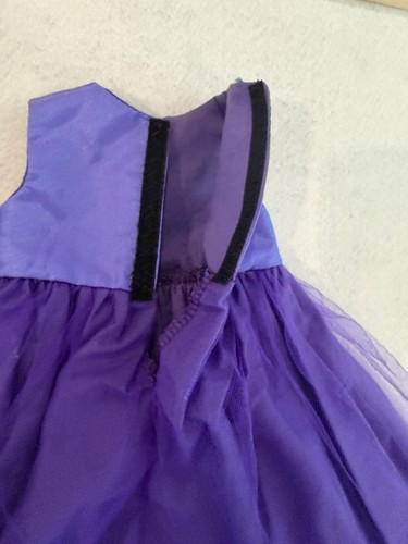 Handmade 18” Doll Clothes: Purple Shimmery Dress & Purse - photo 4