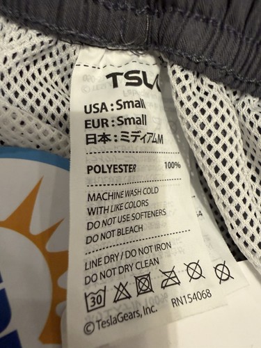 NWT TSLA Men’s Colorblock Swim Board Shorts Gray Blue Pink Size - photo 4