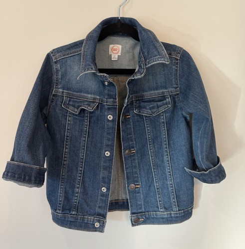Wonder Nation Jean Jacket Size 4T Blue Denim Button Up