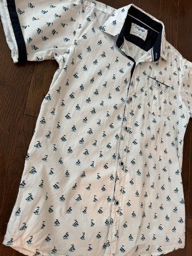Voyage Big Boy Nautical Button Down Shirt Size 14/16 - photo 5