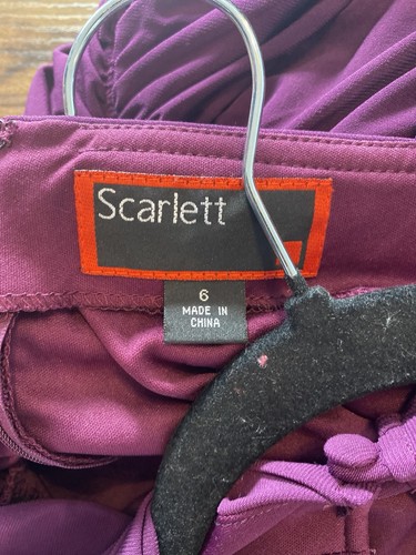 Women’s Size 6 Eggplant Purple Formal Dress By Scarlett - photo 5