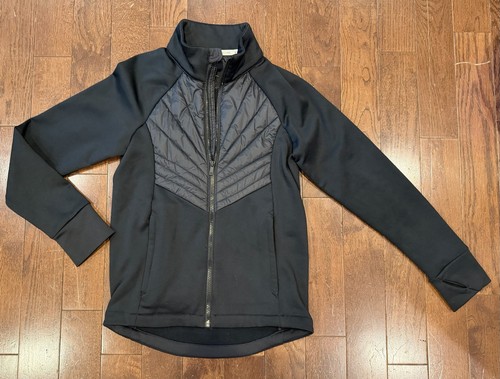 Kids All in Motion Full Zip Jacket in Black Size 10-12