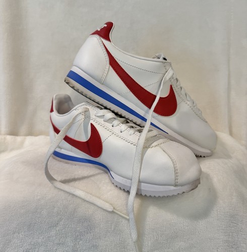 Nike Cortez Forrest Gump Sneakers White Varsity Red Size 8