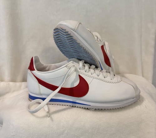 Nike Cortez Forrest Gump Sneakers White Varsity Red Size 8 - photo 2