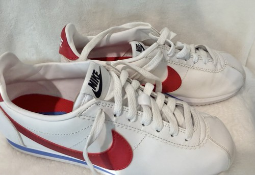 Nike Cortez Forrest Gump Sneakers White Varsity Red Size 8 - photo 3
