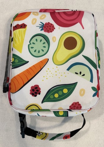 Little Spoon Insulated Lunch Bag W/ Fruit & Vegetable Print - photo 2