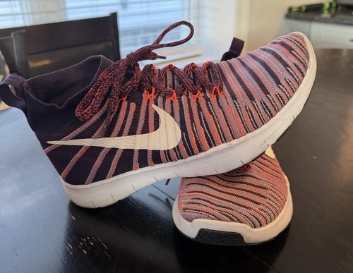 NIKE FREE TR TRAIN FORCE FLYKNIT SHOES WOMEN US 7 PURPLE WHITE