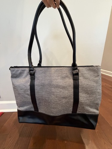 Canvas and leather laptop tote, Relavel, Adapter & Charger - photo 2