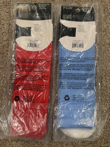 TCK Baseball Softball Socks Scarlet and Columbia Blue New with T - photo 2