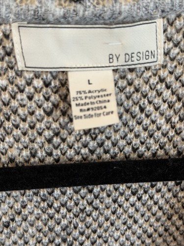 By Design Women's Plaid Soft Sweater Jacket - Size large - photo 2