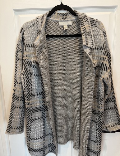 By Design Women's Plaid Soft Sweater Jacket - Size large - photo 4
