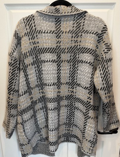 By Design Women's Plaid Soft Sweater Jacket - Size large - photo 5