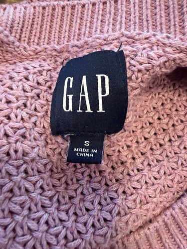 GAP Women's Textured Sweater Orchid Haze Size Small - photo 2