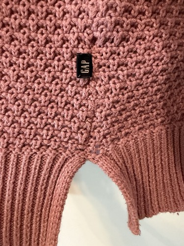 GAP Women's Textured Sweater Orchid Haze Size Small - photo 3