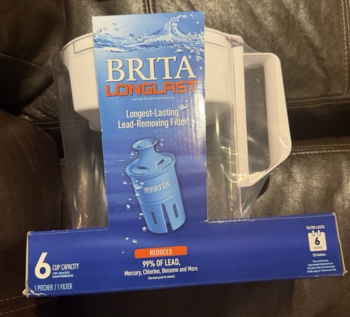 NEW Brita Longlast Water Filtration System 6 Cups