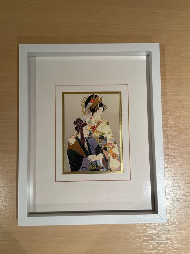 Framed Japanese Ukiyo-e Style Art Print