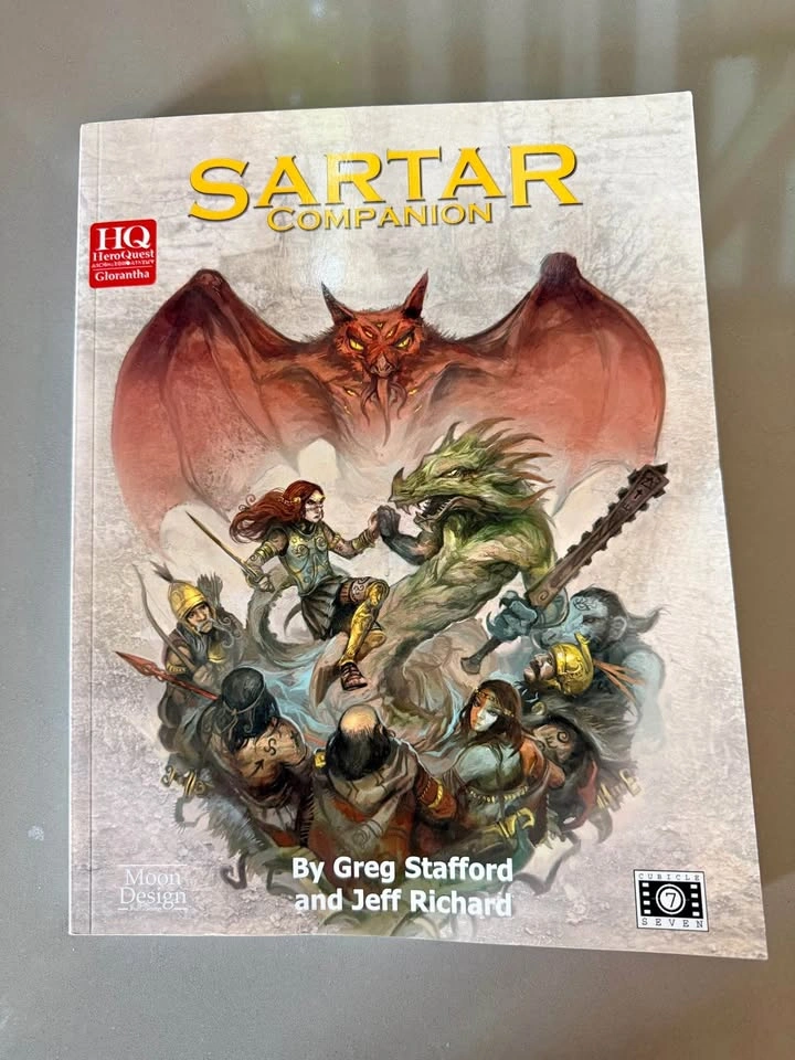 Hero Quest Sartar Companion guide by Greg Stafford and Jeff Rich