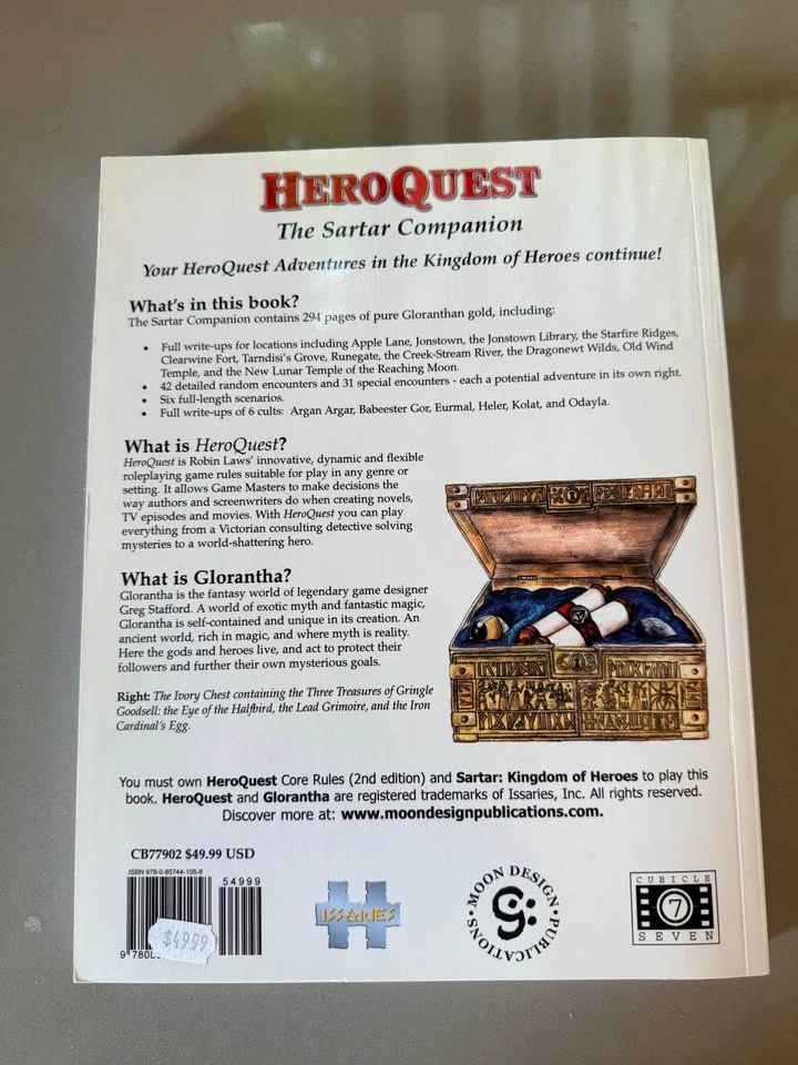 Hero Quest Sartar Companion guide by Greg Stafford and Jeff Rich - photo 2