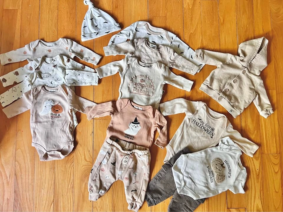 Fall organic cotton wardrobe 0-3m
