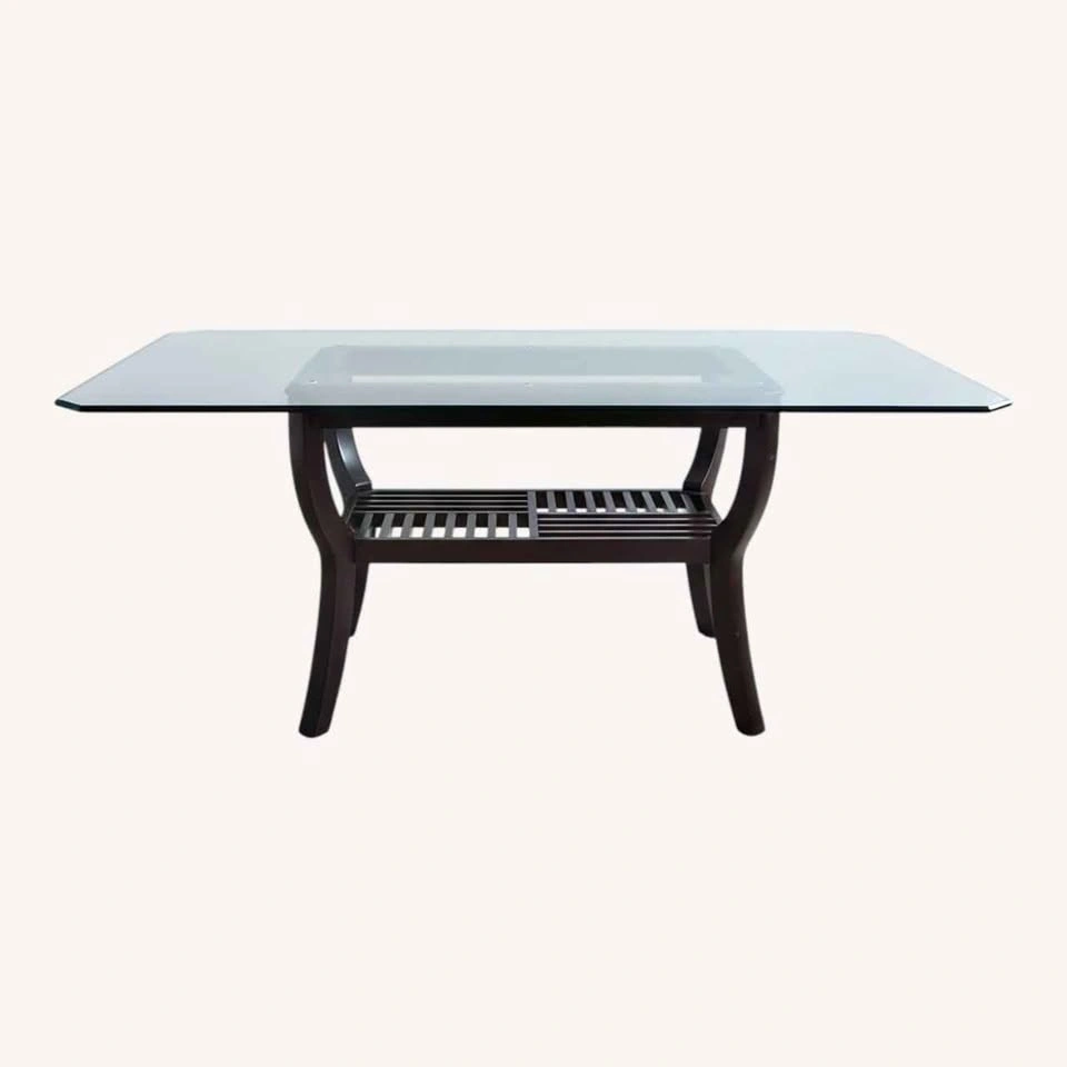 Glass dining table - photo 3