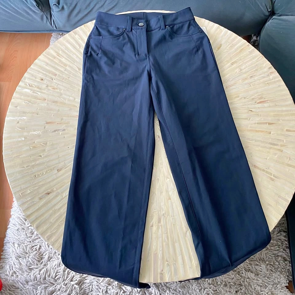 NWT Lululemon City Sleek 5 Pocket Wide-Leg Pant - True Navy - photo 3