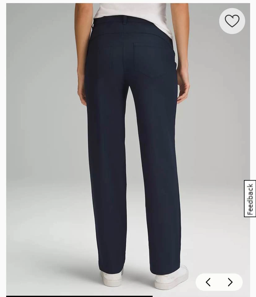 NWT Lululemon City Sleek 5 Pocket Wide-Leg Pant - True Navy - photo 2