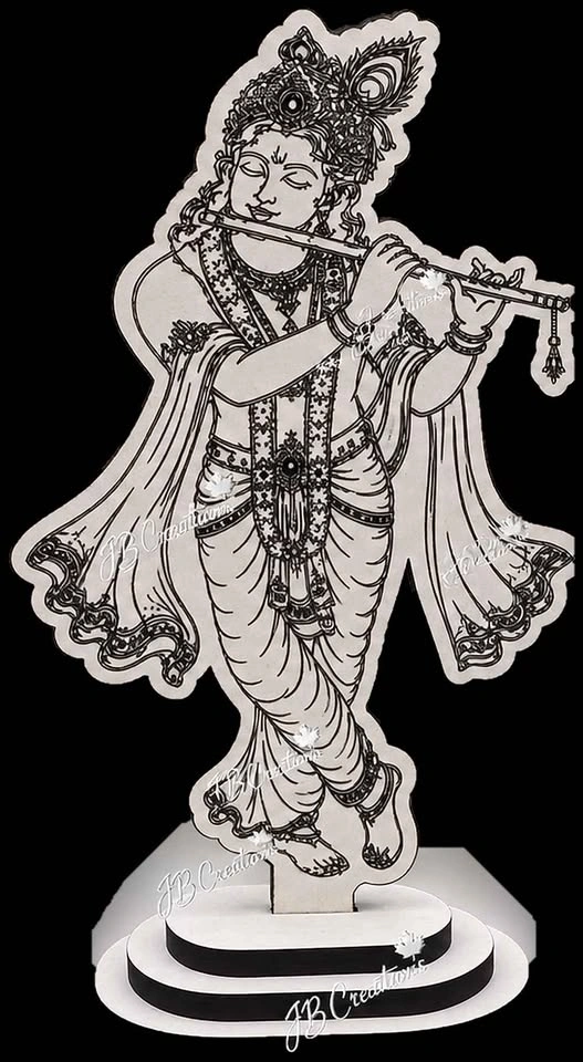 Laser Engraved Double-Sided Hindu Wooden Décor - photo 4