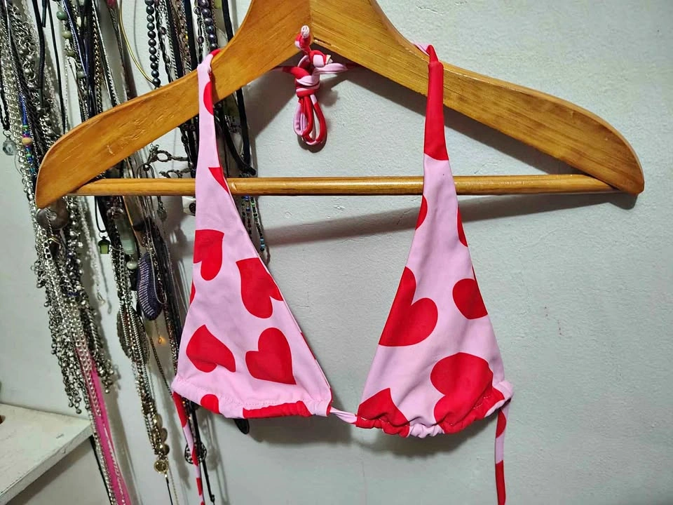 Small - Pink heart bikini