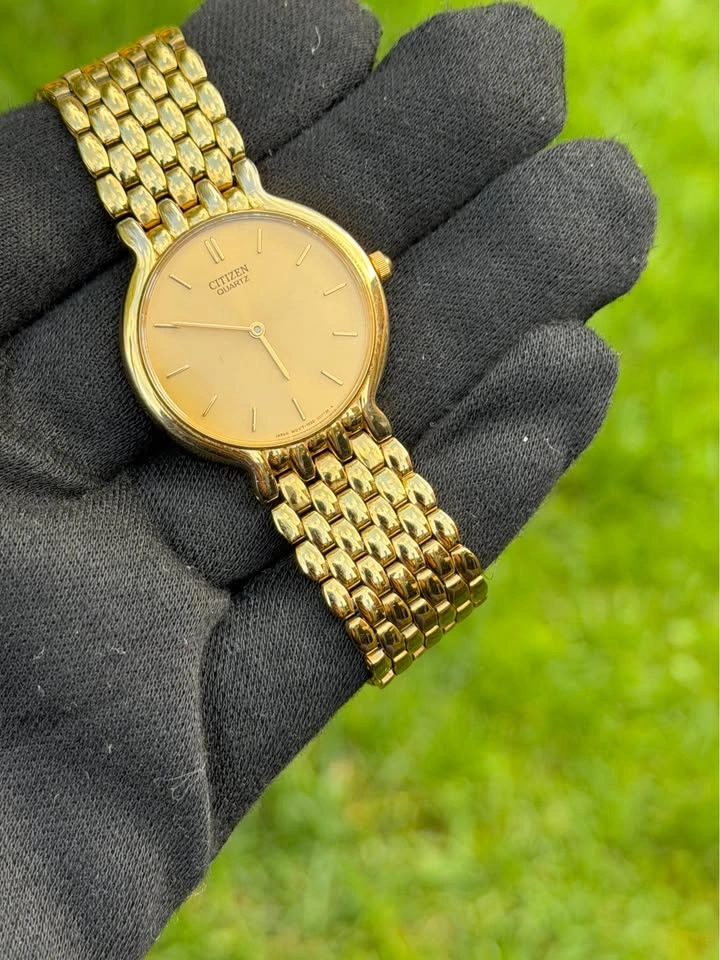 Vintage Citizen Quartz – Gold-Tone Dress Watch - photo 4