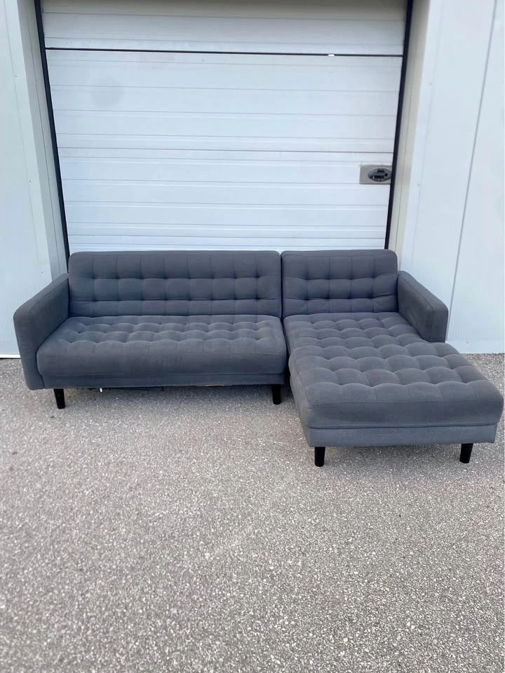 (Free Delivery) Grey Structube Sectional Sofa Couch