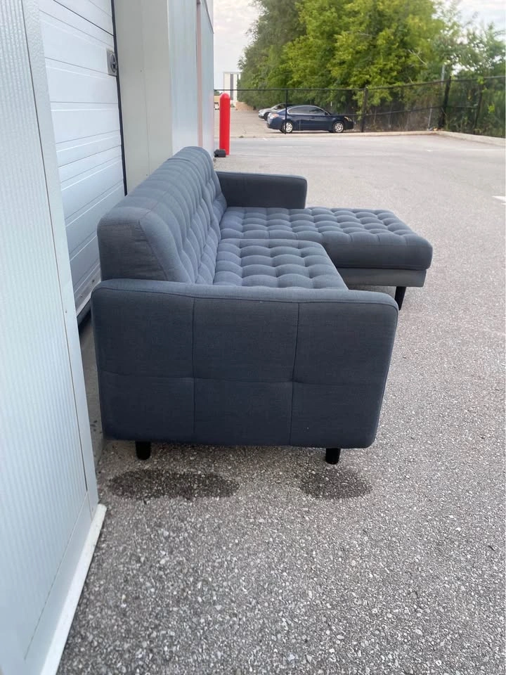 (Free Delivery) Grey Structube Sectional Sofa Couch - photo 5