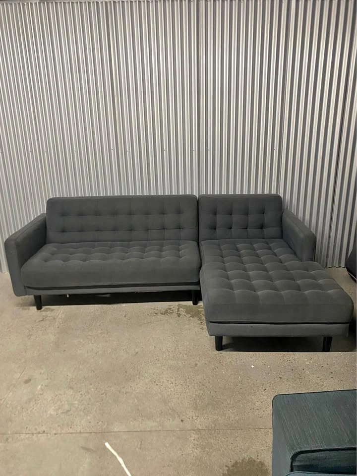 (Free Delivery) Grey Structube Sectional Sofa Couch