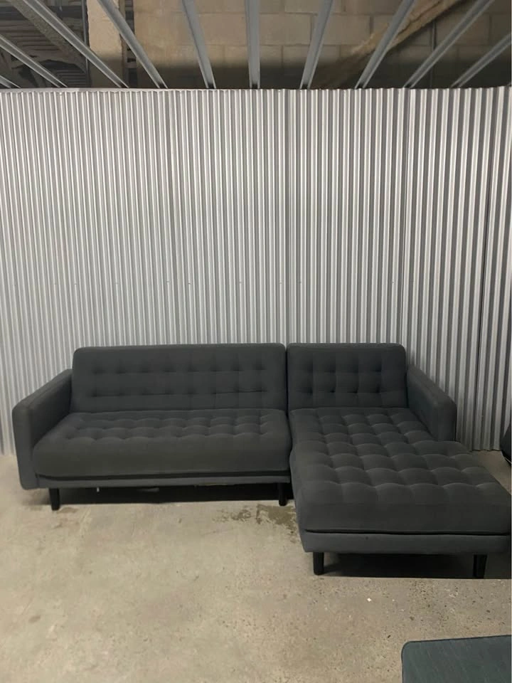 (Free Delivery) Grey Structube Sectional Sofa Couch - photo 3
