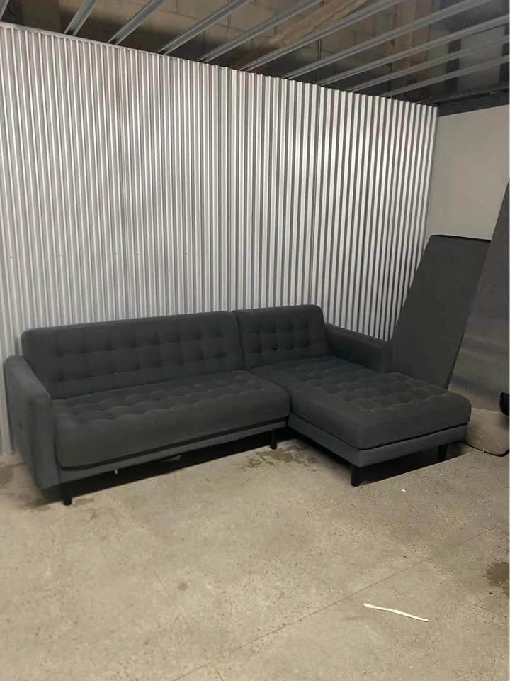 (Free Delivery) Grey Structube Sectional Sofa Couch - photo 4
