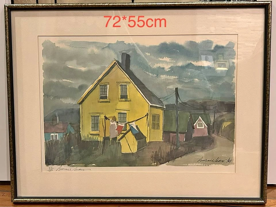 Burnie Sian 1981 Signed Watercolor Print