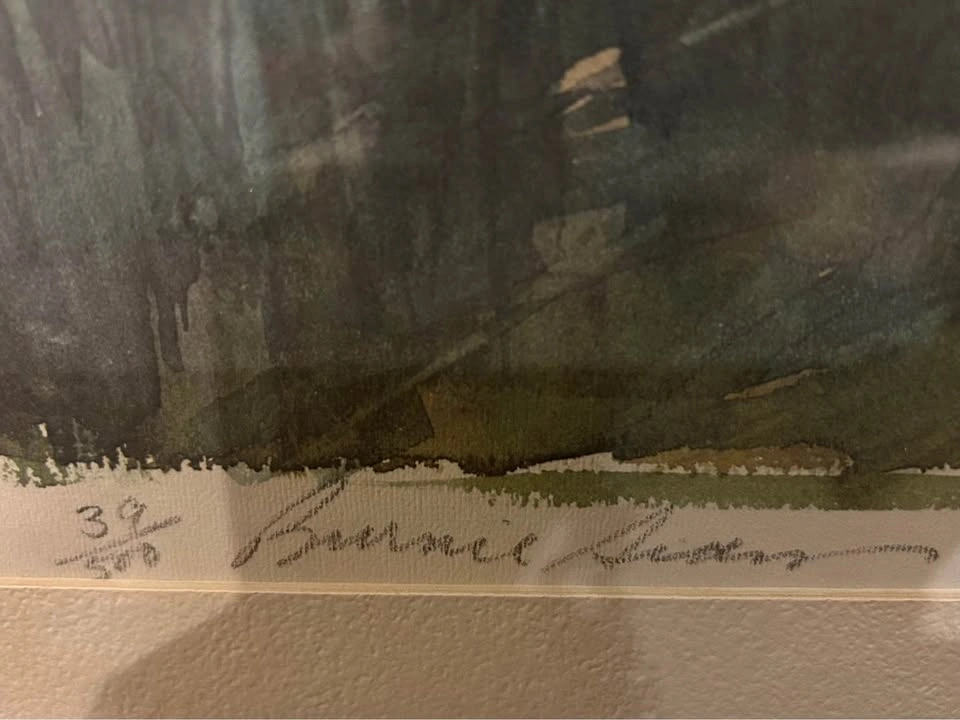 Burnie Sian 1981 Signed Watercolor Print - photo 3