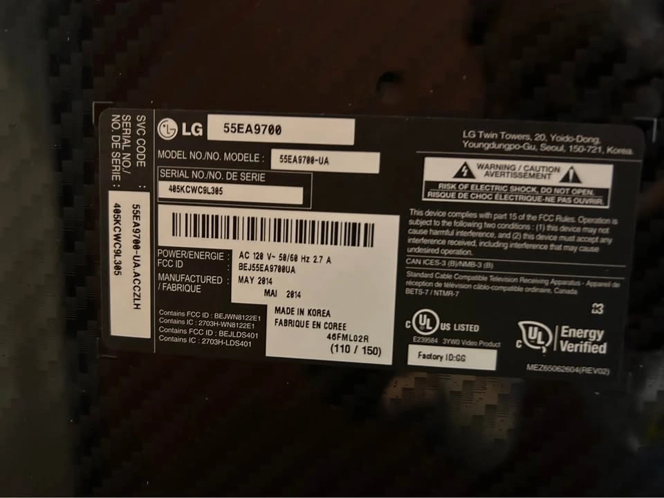 LG 55EA9700 55-inch Curved OLED TV - photo 2