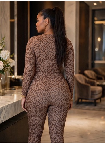 Black Solid Long Sleeve Catsuit, Women's Plus Size 0X